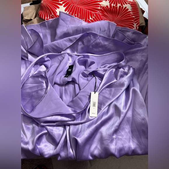 NWT Lilac Serenade Silk Maxi Dress Banana Republic  Sz XS - Picture 8 of 9